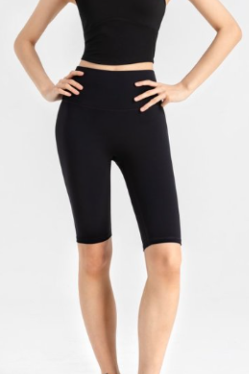 Women's High Waist V-Seam Butt Lifting 5 Inch Yoga Shorts