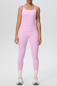 Women's Two Piece Set:High-elasticity Bra And Leggings