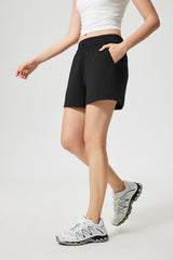 Women Summer High Waisted Loose Air Layer Running Sports Hundred Casual Fitness Yoga Shorts