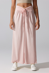 Women's Fall Soft Twisted High Waist Loose Wide Leg Pants