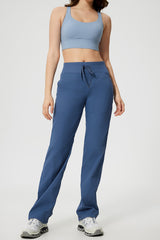 Women Straight Loose Quick Dry Breathable Commuter Running Sports Casual Fitness Yoga Pants