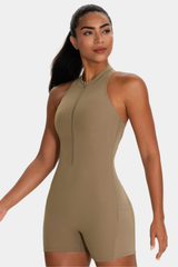 Women's Hollow Out Pocket Pleated Buttocks Lift Jumpsuit