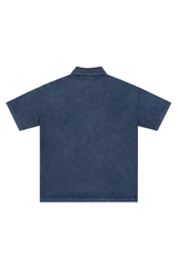 Men's 100% Cotton Snow Washed Vintage Short Sleeve Polo Shirt