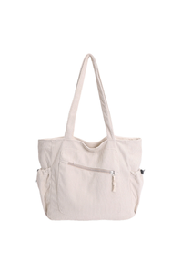 Women's Fall Corduroy Multi Pockets Large-Capacity Tote Bag