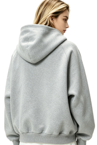 Women's Fall/Winter Fleece-Lined Half-Zip Hooded Sweatshirt