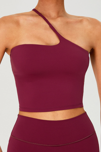 Women's One-Shoulder Sports Tank Top