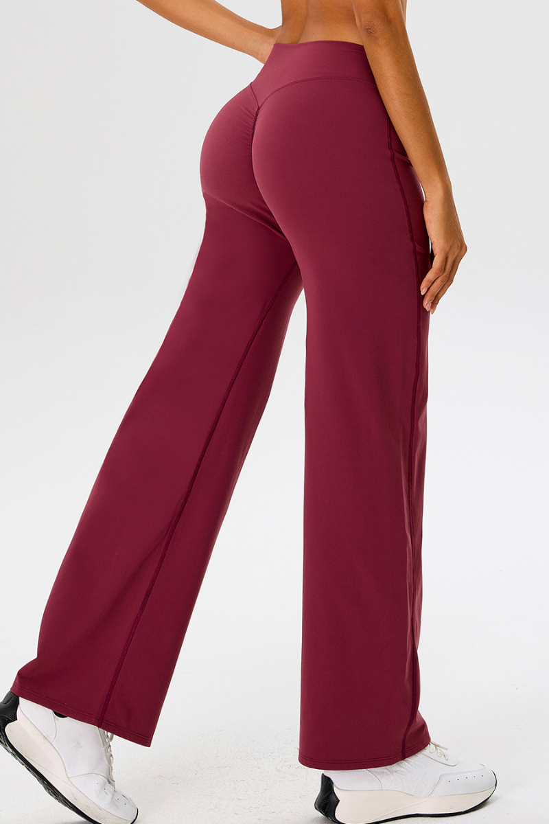 Women's Wide-Leg Straight-Leg Butt-Lifting Yoga Pants