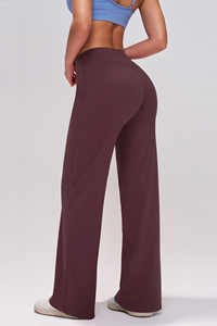 Women's Athletic High-Waist Slimming Wide Leg Pants
