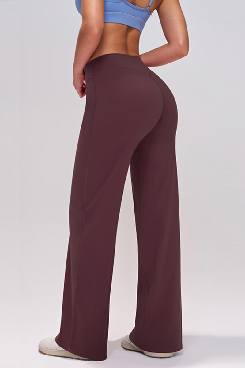 Women's Athletic High-Waist Slimming Wide Leg Pants