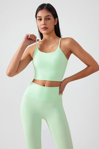 Women Gathering Anti-Shock One Cup Back Fitness Yoga Exercise Camisole Top