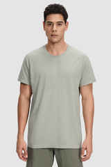 Men's Summer Seamless Mesh Quick-Dry Breathable Tee