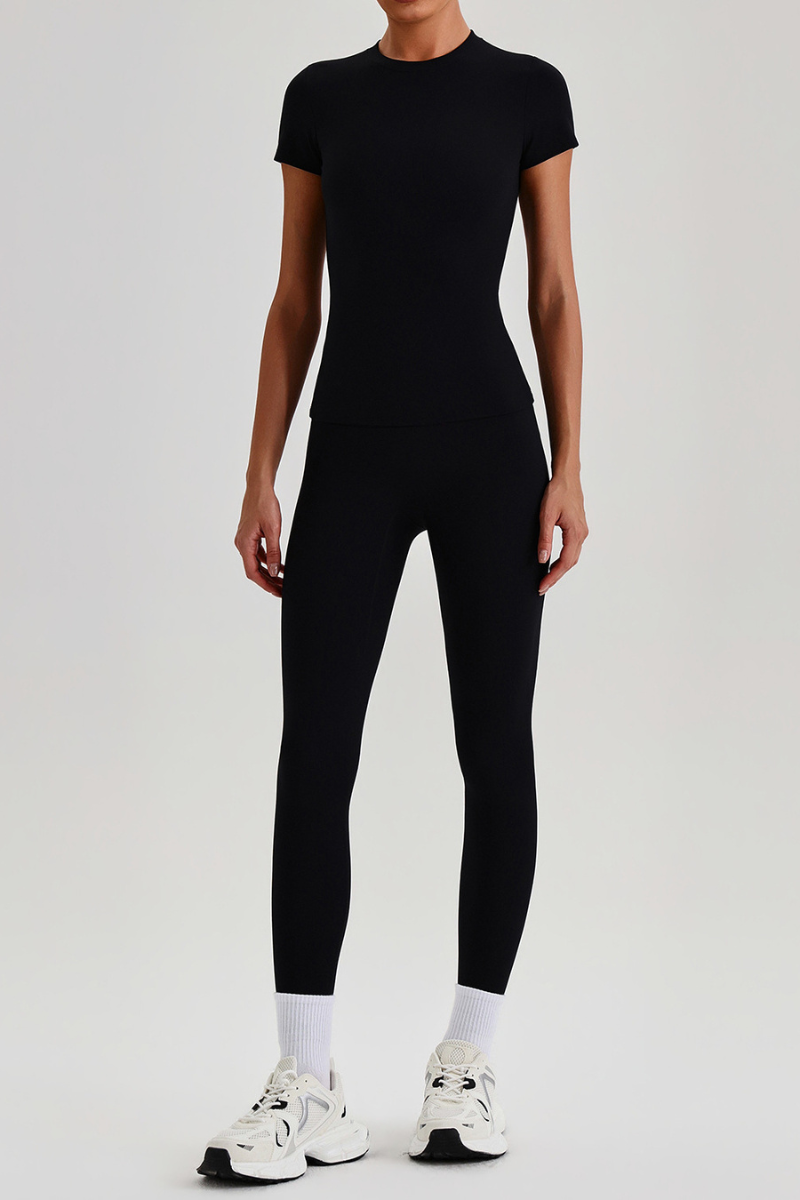Women's Bare Feel  High Stretch T-shirt & Yoga Leggings Set