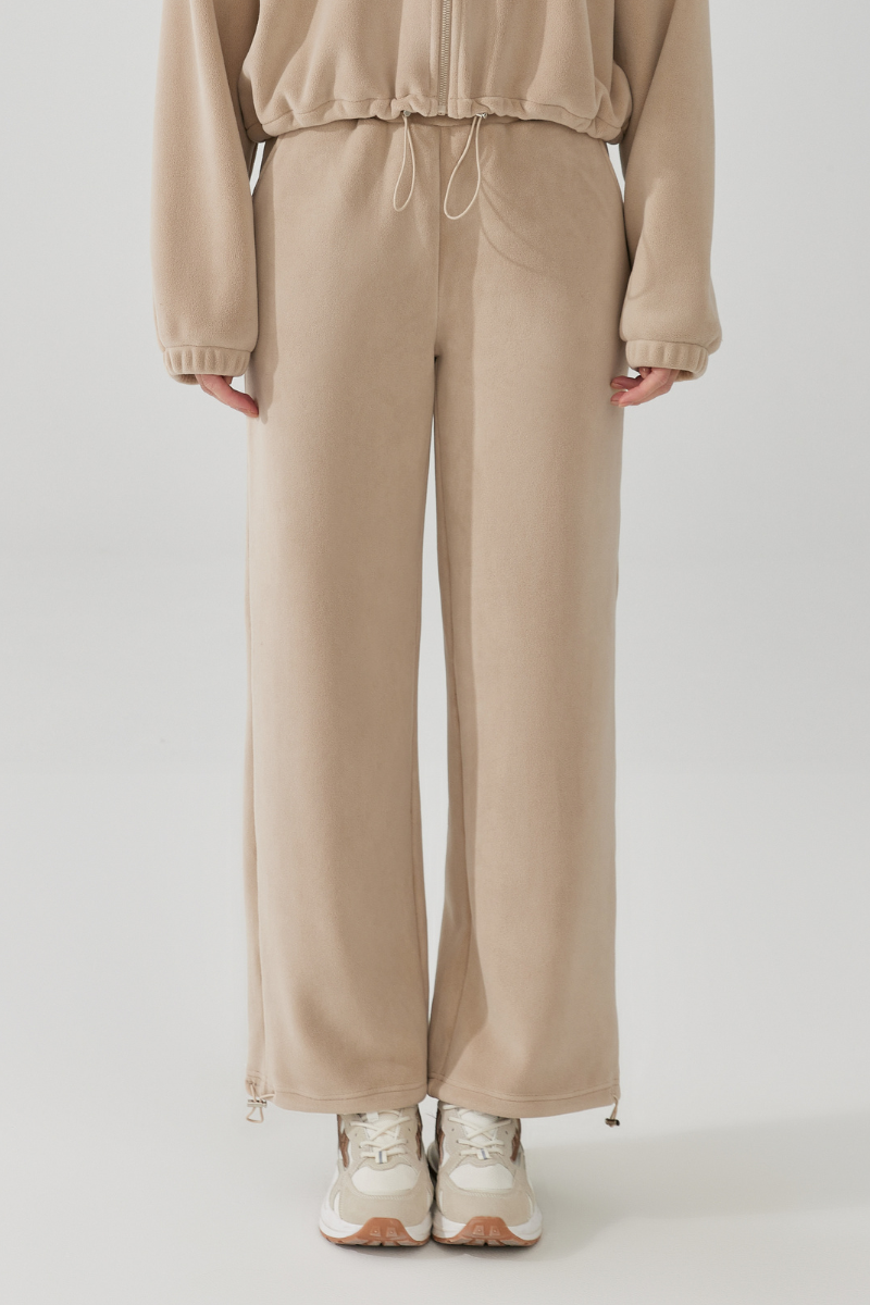 Women's Reversible Fleece Straight-Leg Cuffed Sweatpants