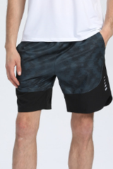 Men's Breathable Drawstring Running Shorts with Side Reflective Stripes