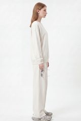 Women's Fall Set:Relaxed Pullover And Drawstring Sweatpants
