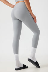 Women Free Size Nude Hip Lifting Shaping Fitness 9/10 Yoga Pants