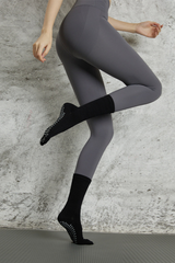 Women's Crew Length Yoga Grip Five-Toe Socks