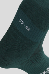 Slip-resistant mid-calf socks.