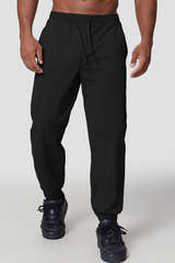 Men's  Quick-Dry Elastic Waist Drawstring Tapered Joggers