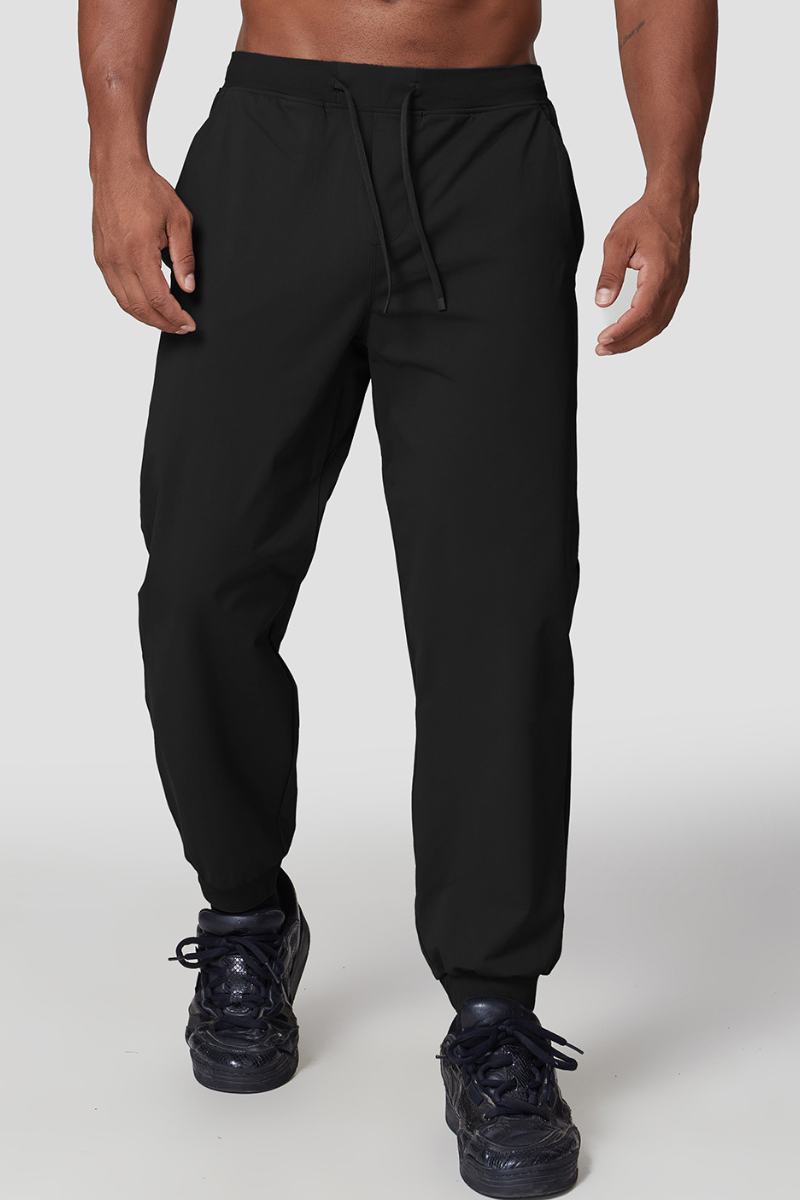 Men's  Quick-Dry Elastic Waist Drawstring Tapered Joggers