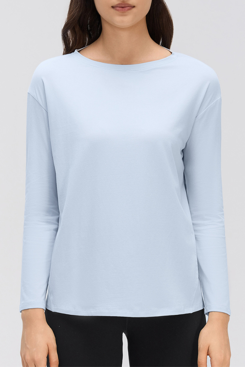 Women's Lightweight Back-Tie Convertible Long-Sleeve Top