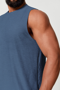Men's Round-Neck Loose Fit Sports Tank Top