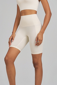 High-waisted women's athletic shorts