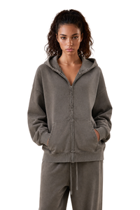 Women's Fall Vintage Cotton Set:Hooded Jacket And Sweatpants