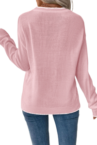 Women's Christmas Pullover Knit Sweater.