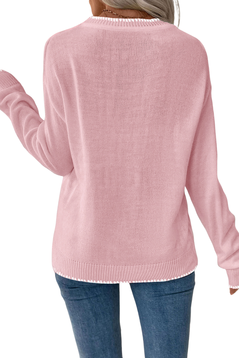 Women's Christmas Pullover Knit Sweater.