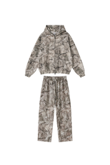 Men's Loungewear Sets:Camo Hooded Jackets & Casual Pants