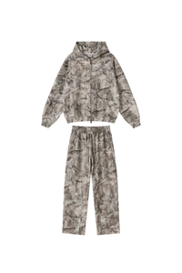 Men's Loungewear Sets:Camo Hooded Jackets & Casual Pants