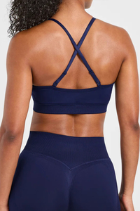 Women's Cross Back Seamless Yoga Bra