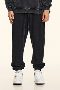 Unisex Cotton Fall Heavyweight Trendy Jogger Pants