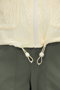 Women's Workwear Sleeveless  Drawstring Waist Cargo Vest