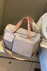 Foldable Multi-Pocket Oxford Cloth Fitness Sports Travel Bag