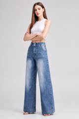 Women's High Waist Wide Leg Jeans