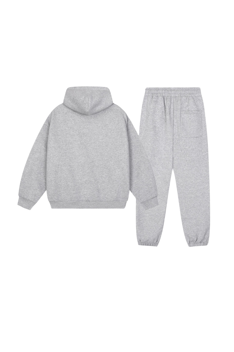 Vintage-style hooded sweatshirt set