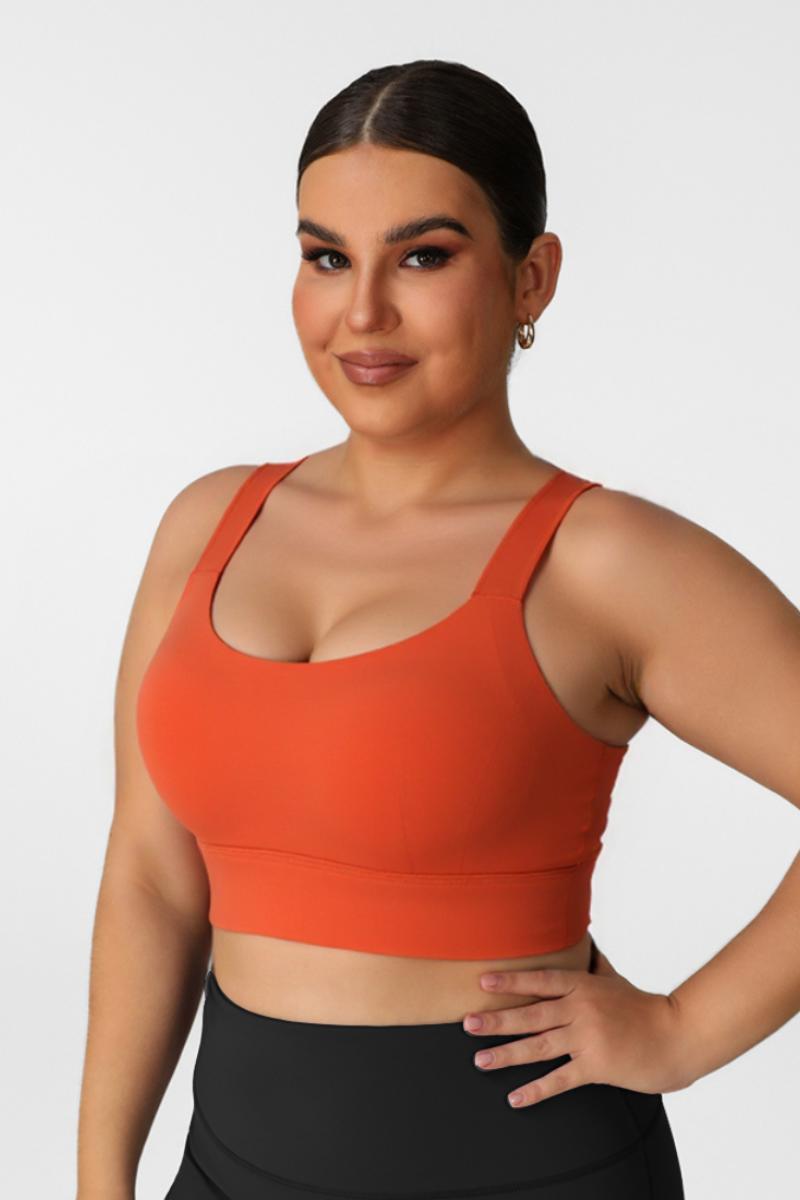 Plus Size Women's Dual-Adjustable Sports Bra