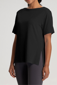 Women's Loose Quick-Dry Breathable Round-Neck Yoga T-Shirt