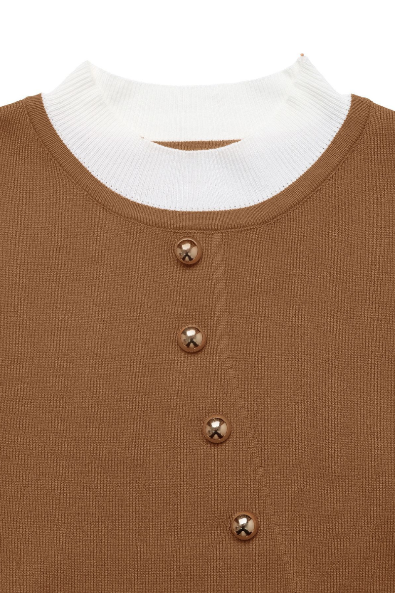 Women's Color-Blocked Knit Sweater