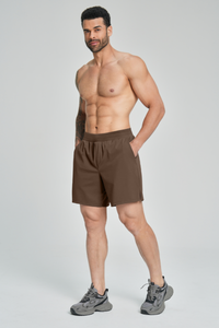 Men's Brushed Side Pocket Casual Sport Shorts