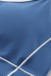 Women's high stretch U-neck sports bra.