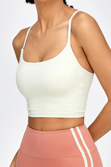 Women's Cross-Strapped U-Neck Sports Tank Top