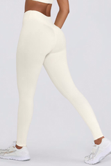 Women's Brushed Pleated Sports Yoga Legging
