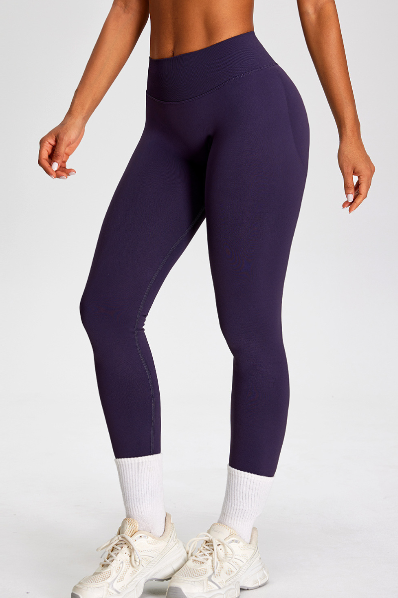 Women's Seamless Pleated Buttocks Lift Sports Yoga Leggings