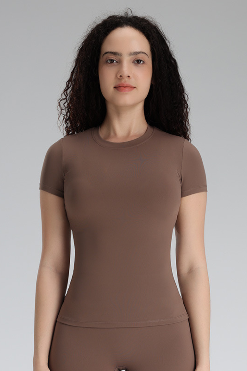 Women's Summer Solid Slim-Fit Breathable Sports T-shirts