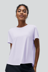 Women's Summer Back Slit Cooling Yoga Sports T-shirts