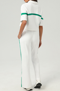 New Color-Blocked Fashion Loose Casual Tennis Sports Set