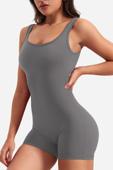 All-In-One Back-Cutout Yoga Bodysuit